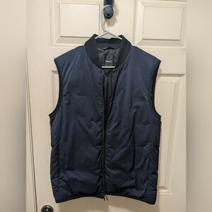 Theory Men's Dark Blue Puffer Vest